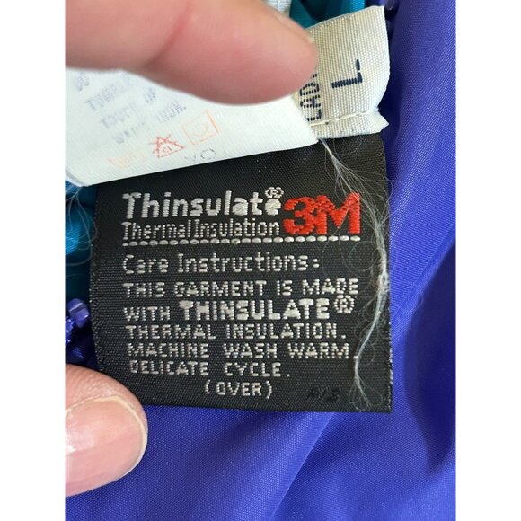 Columbia Ski Snow Jacket Sz Large reversable vintage 90's winter coat - Picture 5 of 15